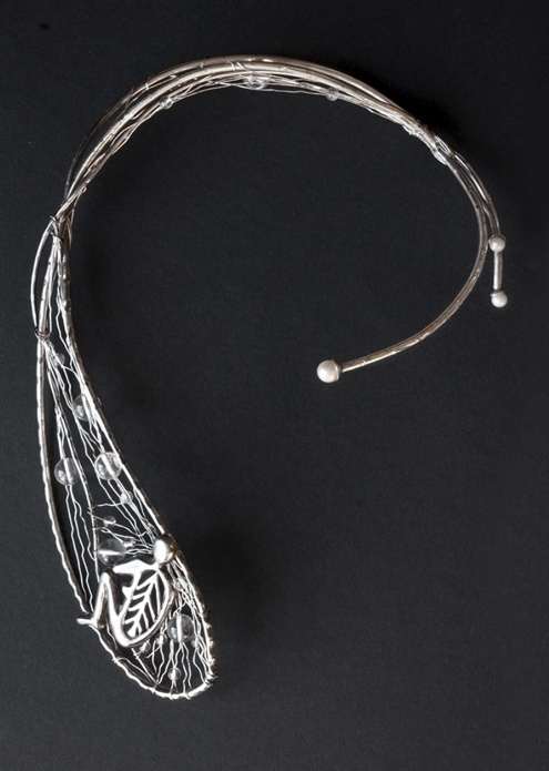 Necklace by Mari Syren inspired by Farnaz Farahdel’s story and painting