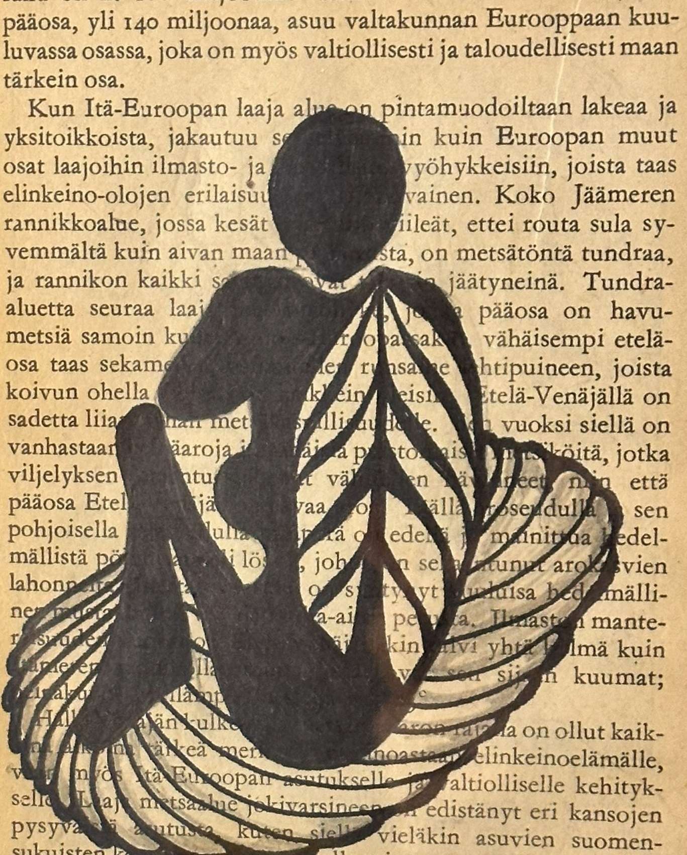 Farnaz Farahdel painting that inspired the jewellery collaboration